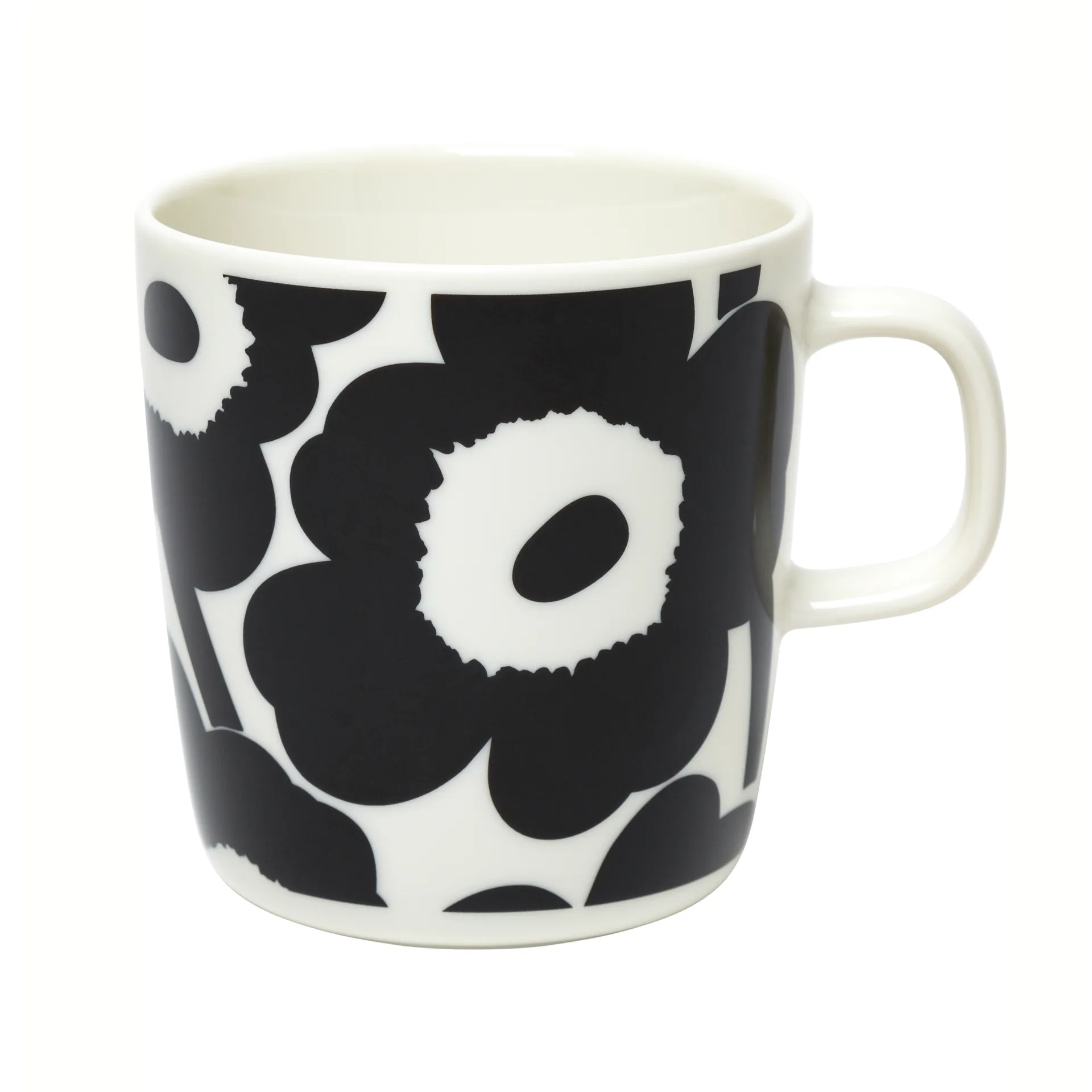 Unikko Tasse 40 cl, Weiß-schwarz Marimekko