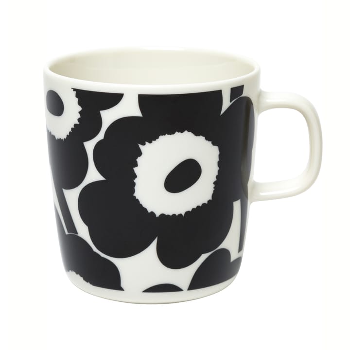 Unikko Tasse 40 cl - Weiß-schwarz - Marimekko