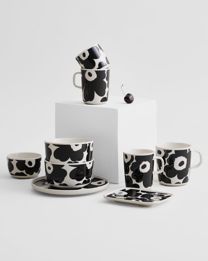 Unikko Tasse 40 cl - Weiß-schwarz - Marimekko