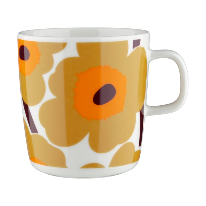 Unikko Tasse 40 cl - White-caramel-warm orange - Marimekko