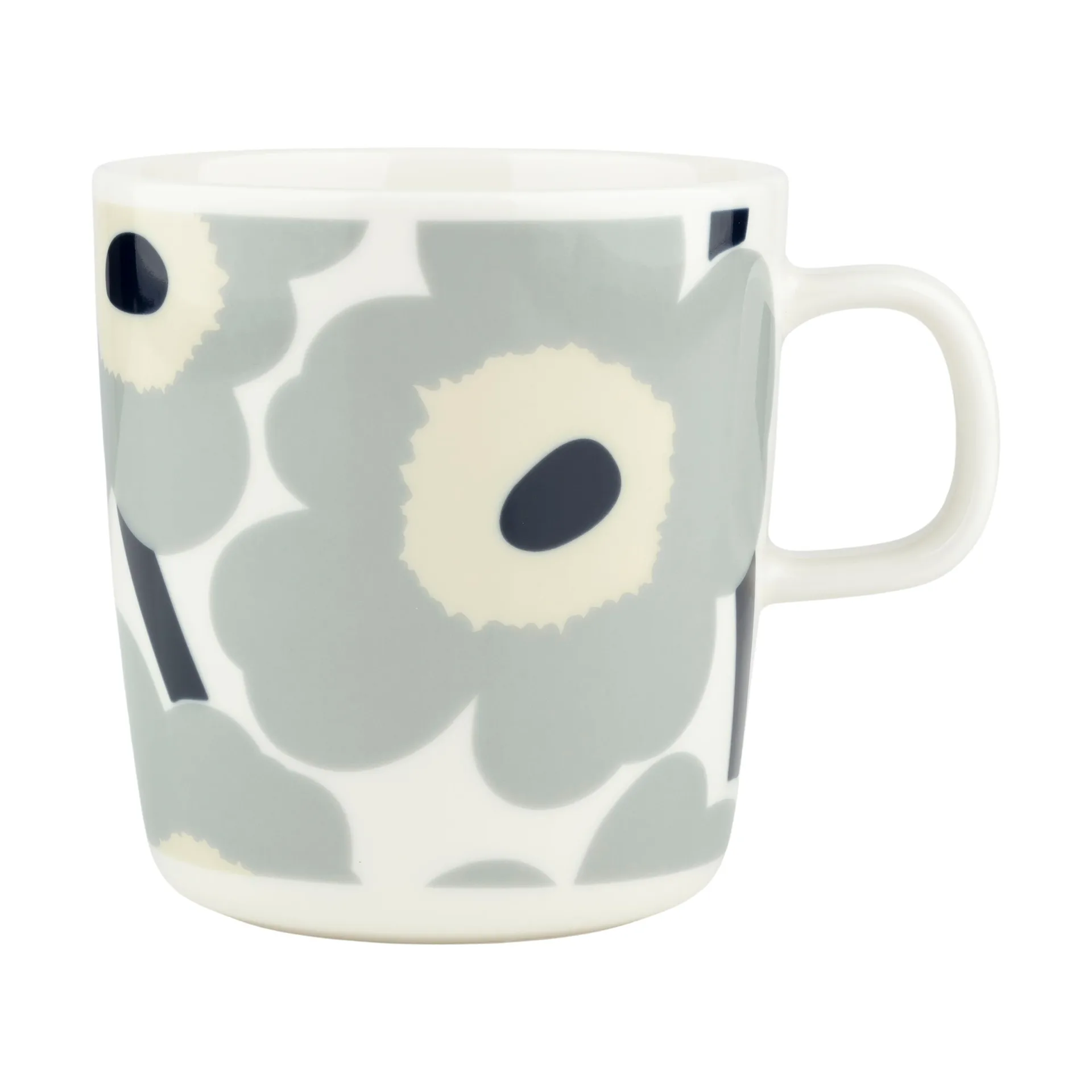 Unikko Tasse 40 cl, White-light grey-sand-dark blue Marimekko