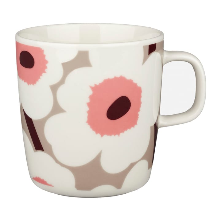Unikko Tasse 40 cl, White,clay,powder,dark wine Marimekko