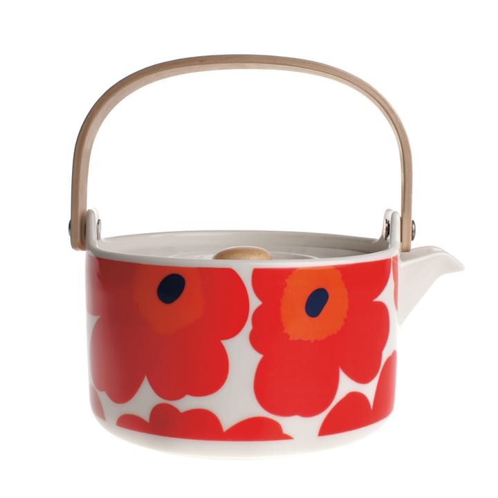 Unikko Teekanne - Rot/weiß - Marimekko