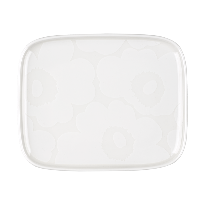 Unikko Teller 12 x 15cm - White - Marimekko