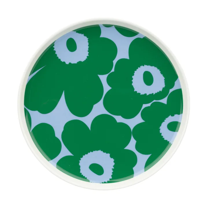 Unikko Teller Ø20 cm - White-green-light blue - Marimekko