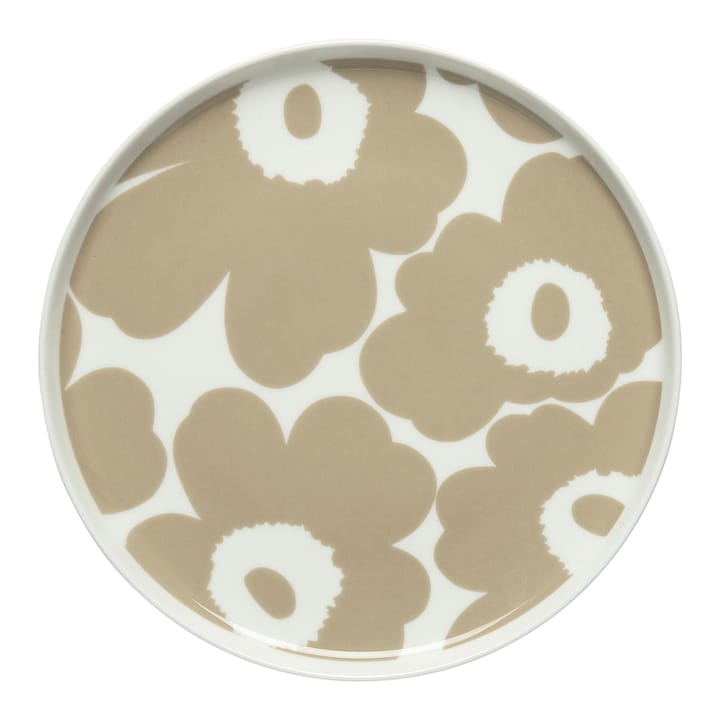 Unikko Teller beige-weiß - Ø20cm - Marimekko