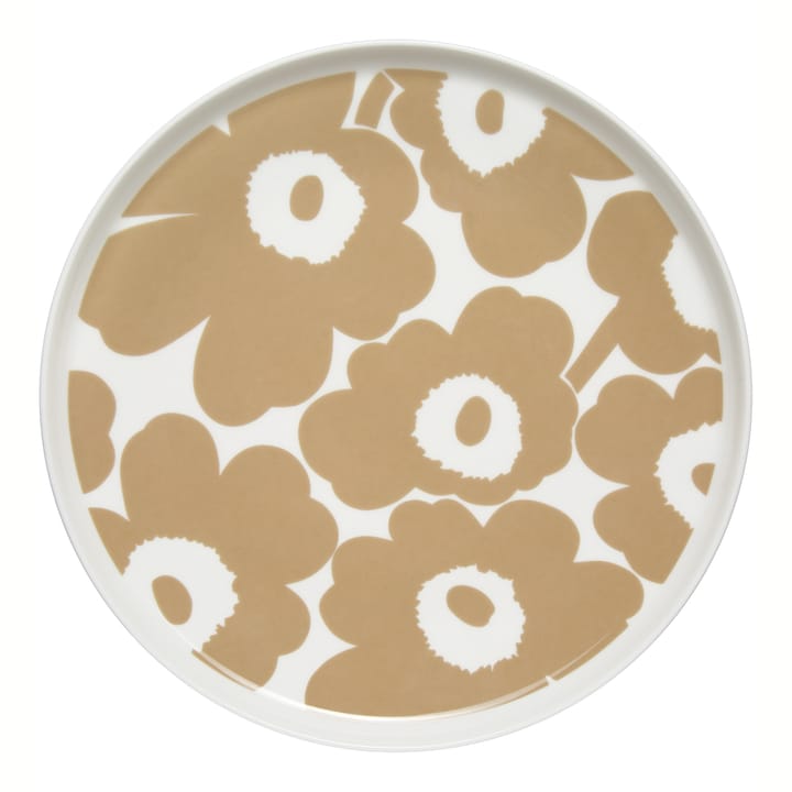 Unikko Teller beige-weiß - Ø25cm - Marimekko