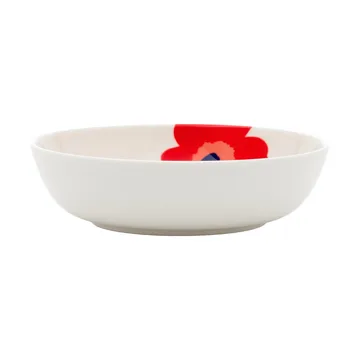 Unikko tiefer Teller - Weiß-Rot-Blau - Marimekko