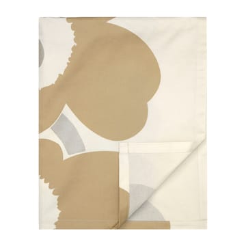 Unikko Tischdecke 140 x 250 cm - Beige-Silber-Weiß - Marimekko