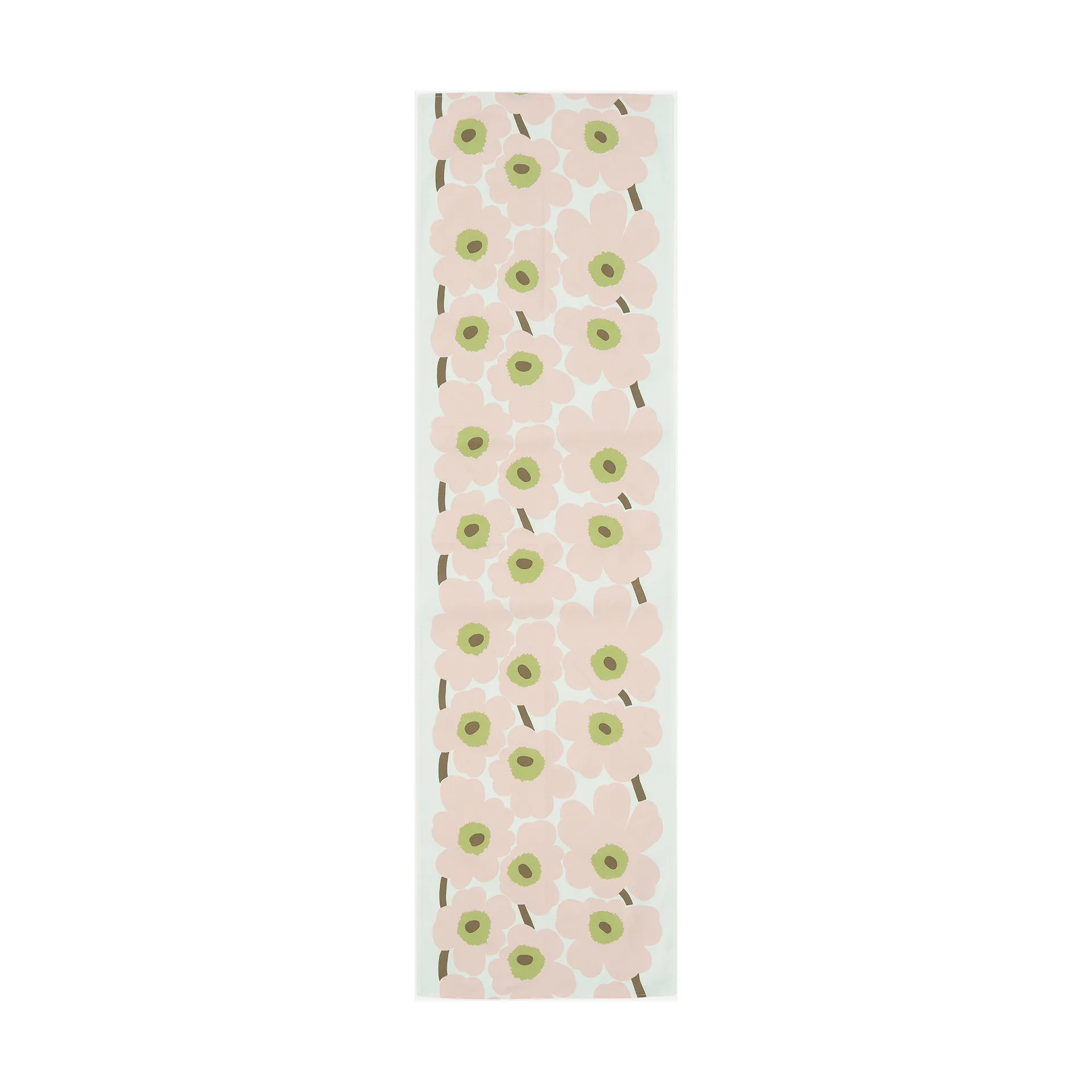 Unikko Tischläufer 45x140 cm, Off white-pink-pear-sand Marimekko