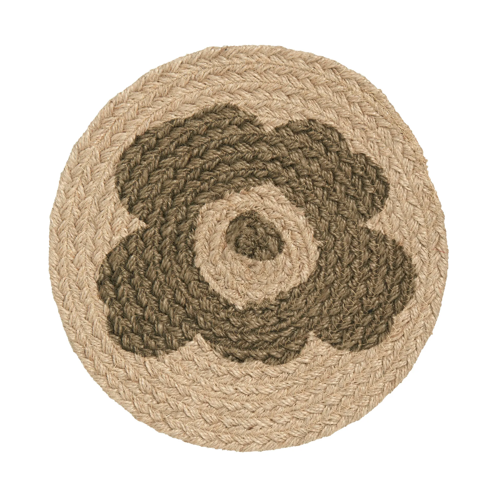 Unikko Topflappen Jute Ø25cm, Beige-grün Marimekko