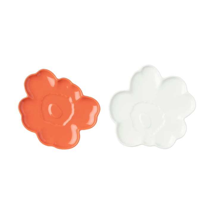 Unikko Untersetzer 13 cm 2 Teile, White-Red Marimekko