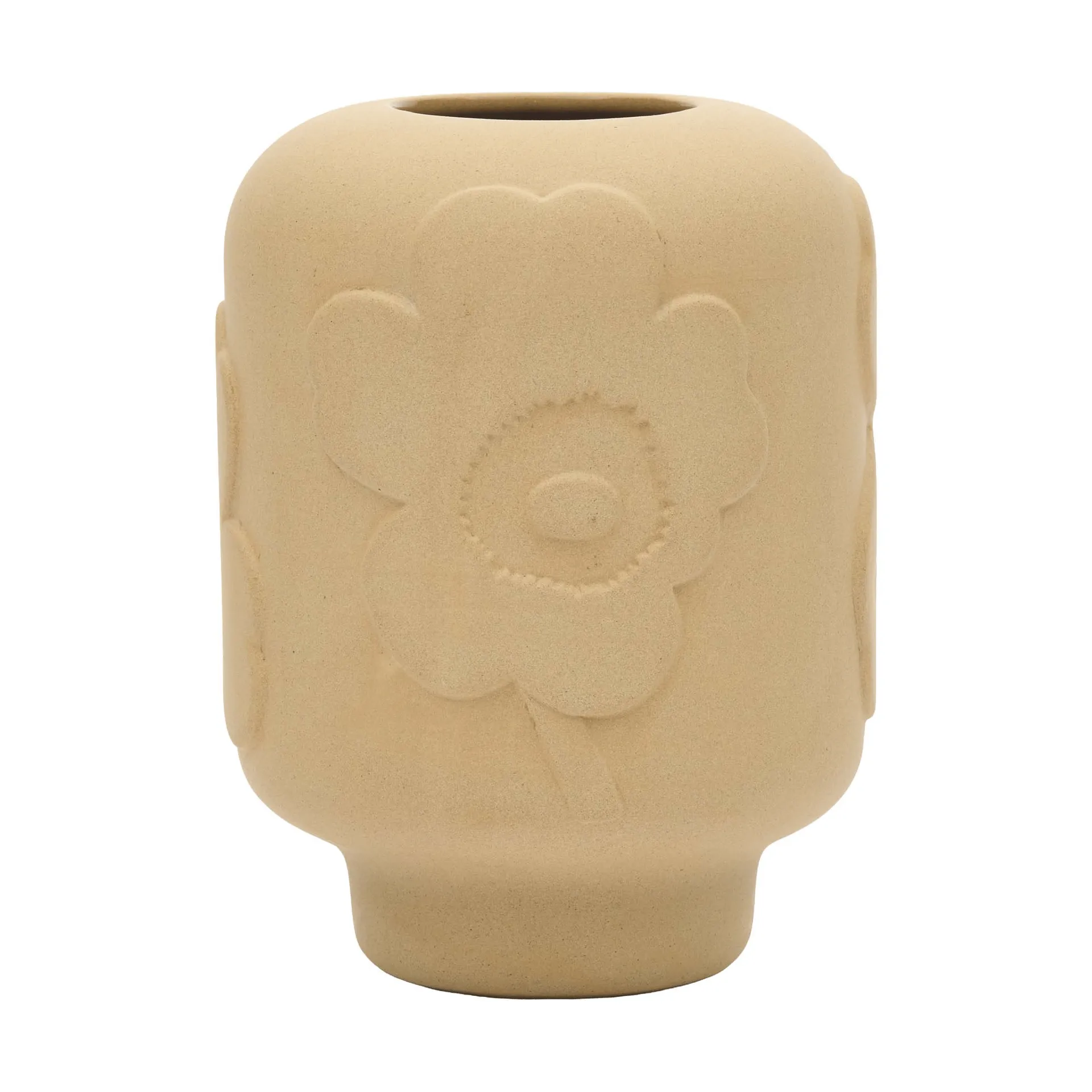 Unikko Vase Keramik 18 cm, Sandstein Marimekko