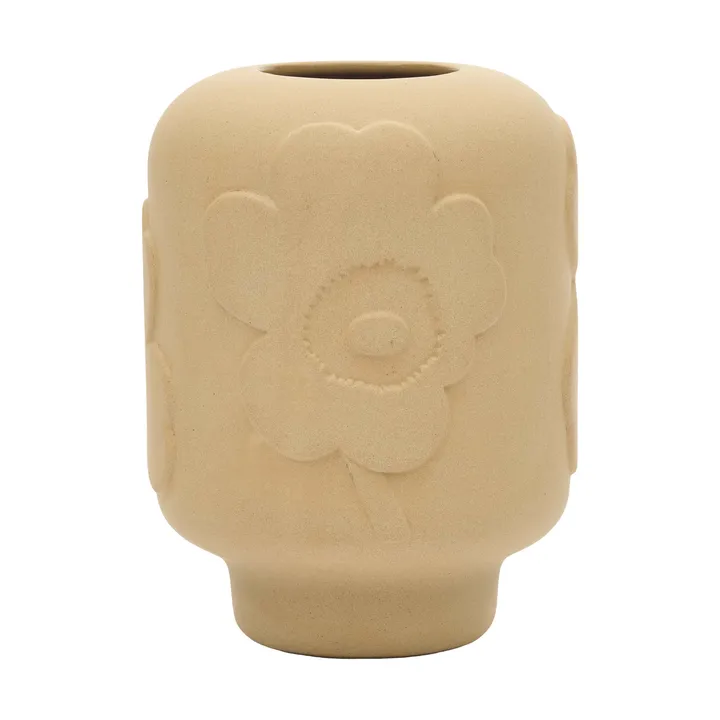Unikko Vase Keramik 18 cm - Sandstein - Marimekko