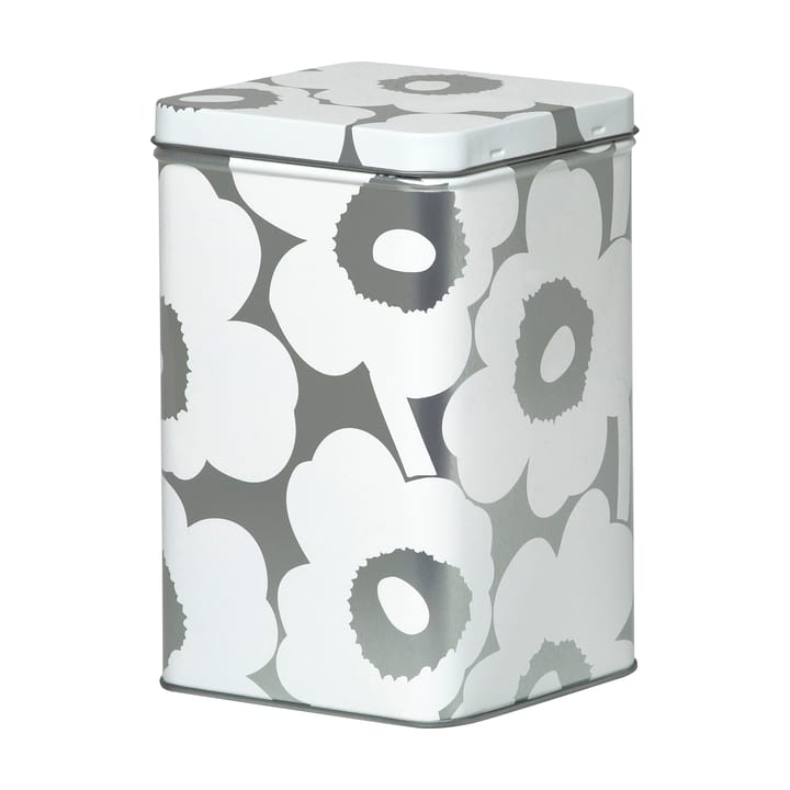Unikko Verwahrungsbox 17,5cm, Grau-weiß Marimekko