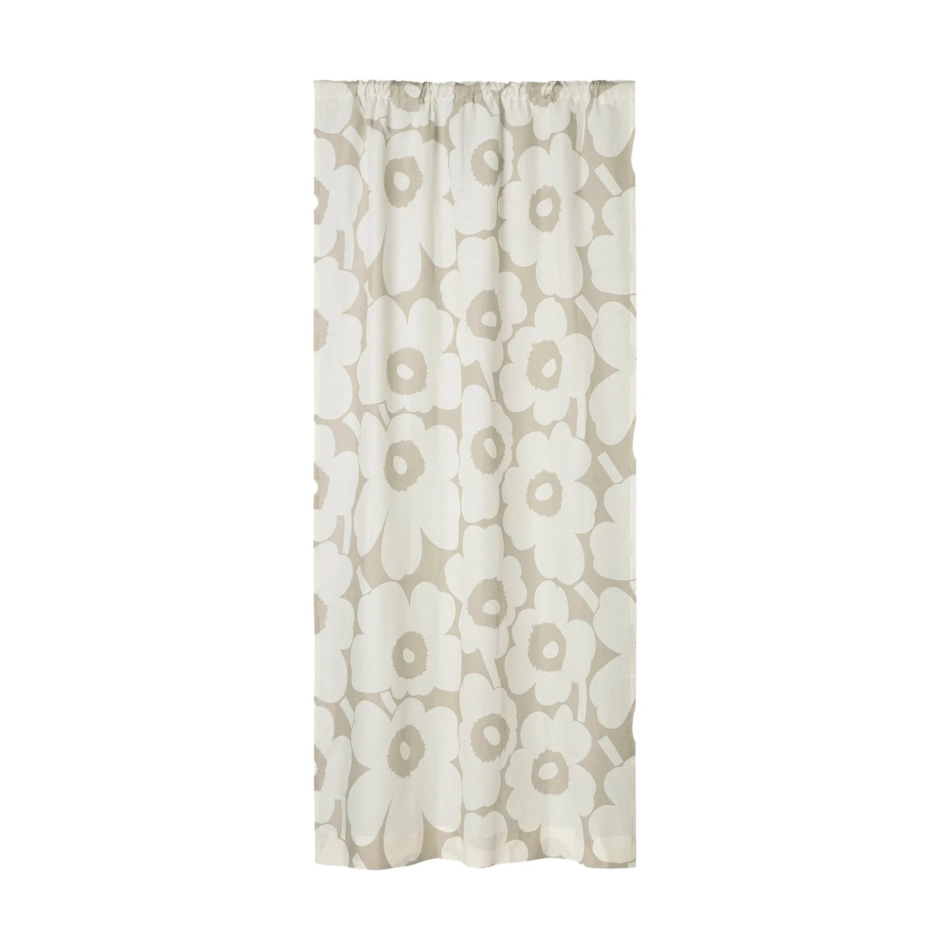 Unikko Vorhang 135x250 cm, Light grey- off white Marimekko