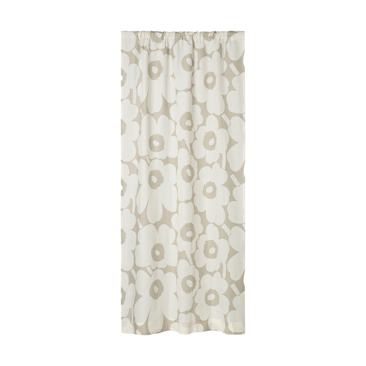 Marimekko Unikko Vorhang 135x250 cm Light grey- off white