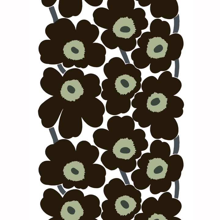 Unikko Wachstuch-Tischdecke, Schwarz Marimekko