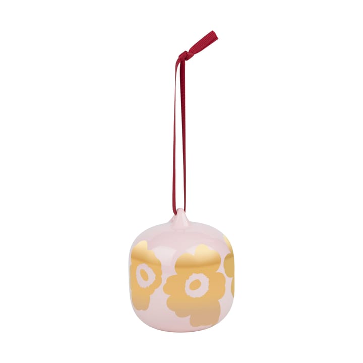 Unikko Weihnachtskugel 2025 7x7 cm - Pink-gold - Marimekko