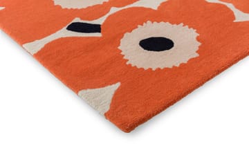 Unikko Wollteppich - Orange Red, 140x200 cm - Marimekko