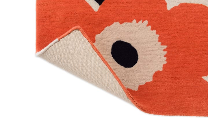 Unikko Wollteppich - Orange Red, 140x200 cm - Marimekko
