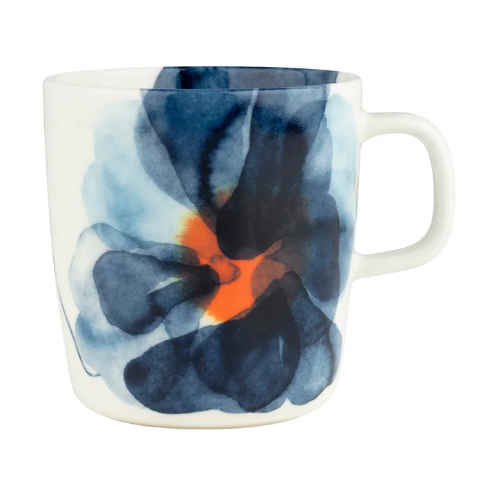 Valssi Becher 40 cl - White-blue-orange - Marimekko