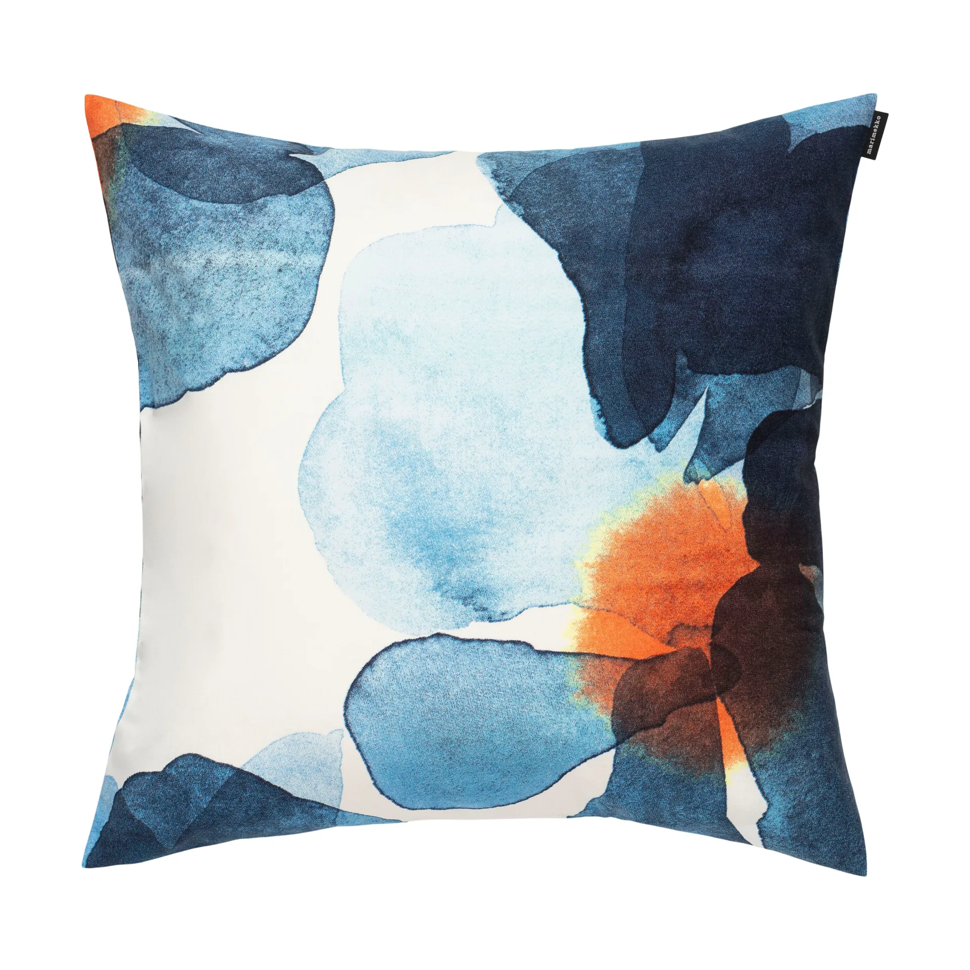 Valssi Kissenbezug 50x50 cm, White-dark blue-orange Marimekko