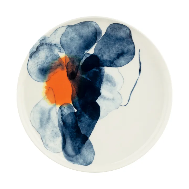 Valssi Teller - White-blue-orange - Marimekko