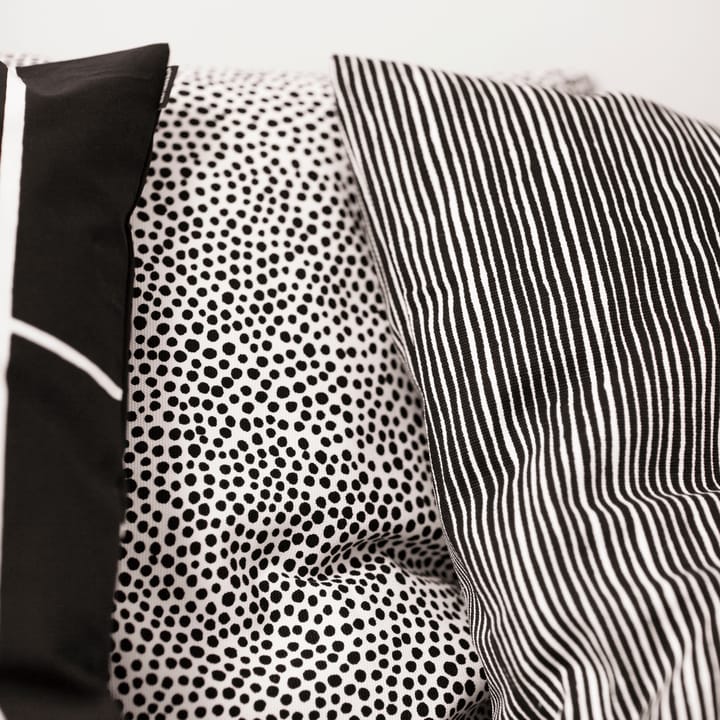 Varvunraita Kissenbezug, Schwarz-weiß Marimekko