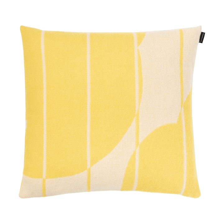 Vesi Unikko Kissenbezug Wolle 50x50 cm - Spring yellow-ecru - Marimekko