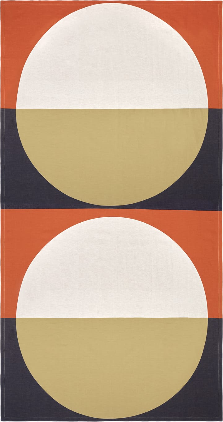 Wolldecke Baumwolle-Leinen 150x280 cm, Rot-blau-beige Marimekko