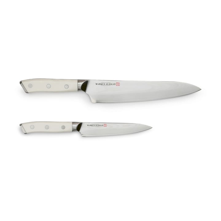Markus Damaskus Messer-Set  - Küchenmesser und Schälmesser - Markus Aujalay
