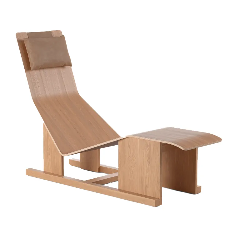 Massproductions 4PM Chaiselongue, Kirschholz