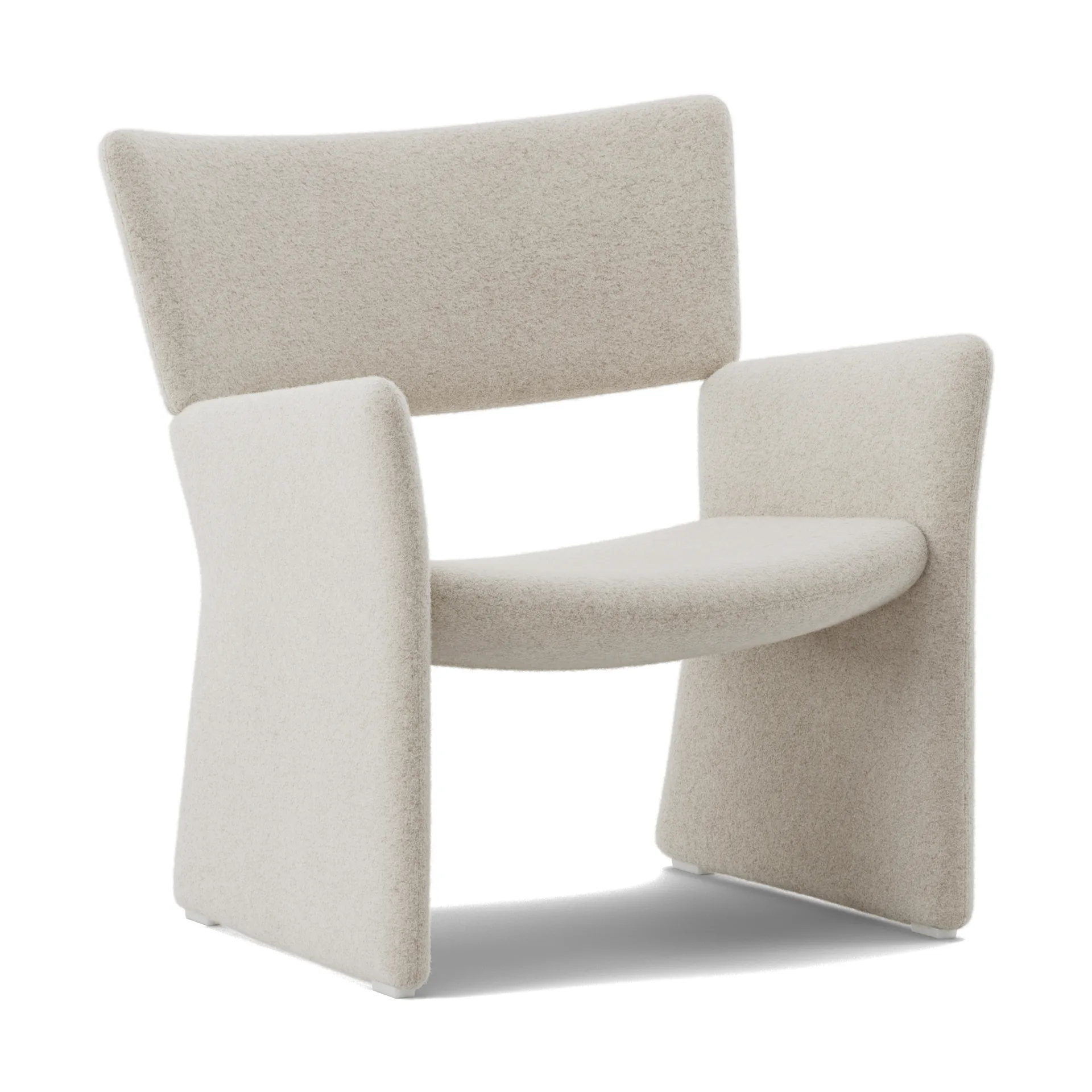 Crown Easy Chair Sessel, Spiral 21 Chalk Massproductions
