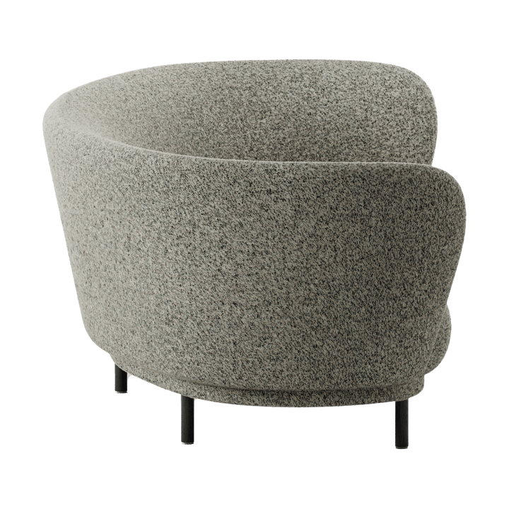 Dandy 3-Sitzer Sofa - Black oak - Kirkby Design, Spiral - 23 Monochrome - Massproductions