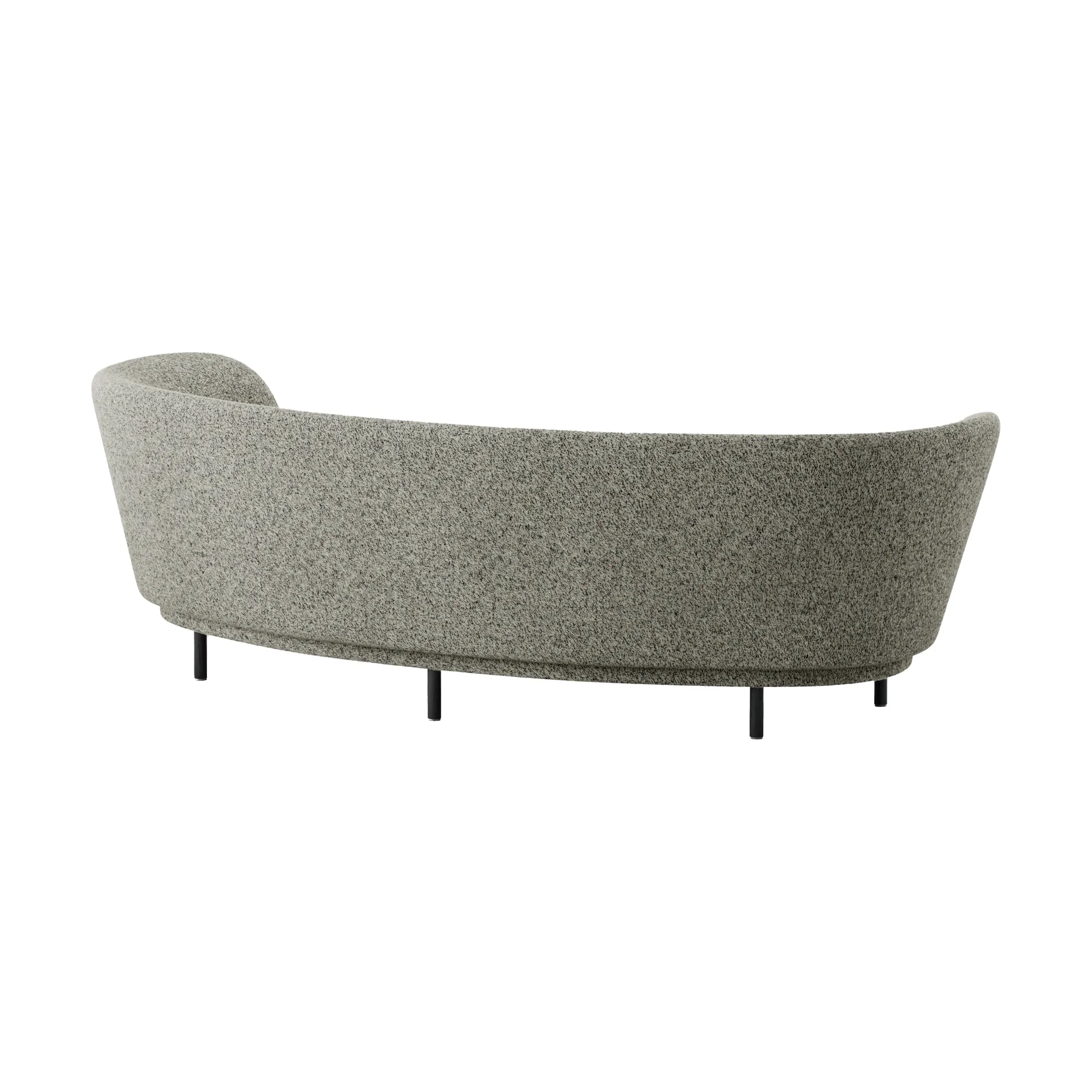 Dandy 3-Sitzer Sofa, Black oak - Kirkby Design, Spiral - 23 Monochrome Massproductions