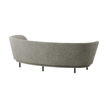 Dandy 3-Sitzer Sofa - Black oak - Kirkby Design, Spiral - 23 Monochrome - Massproductions