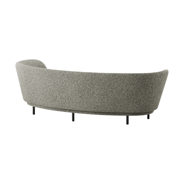 Dandy 3-Sitzer Sofa, Black oak - Kirkby Design, Spiral - 23 Monochrome Massproductions