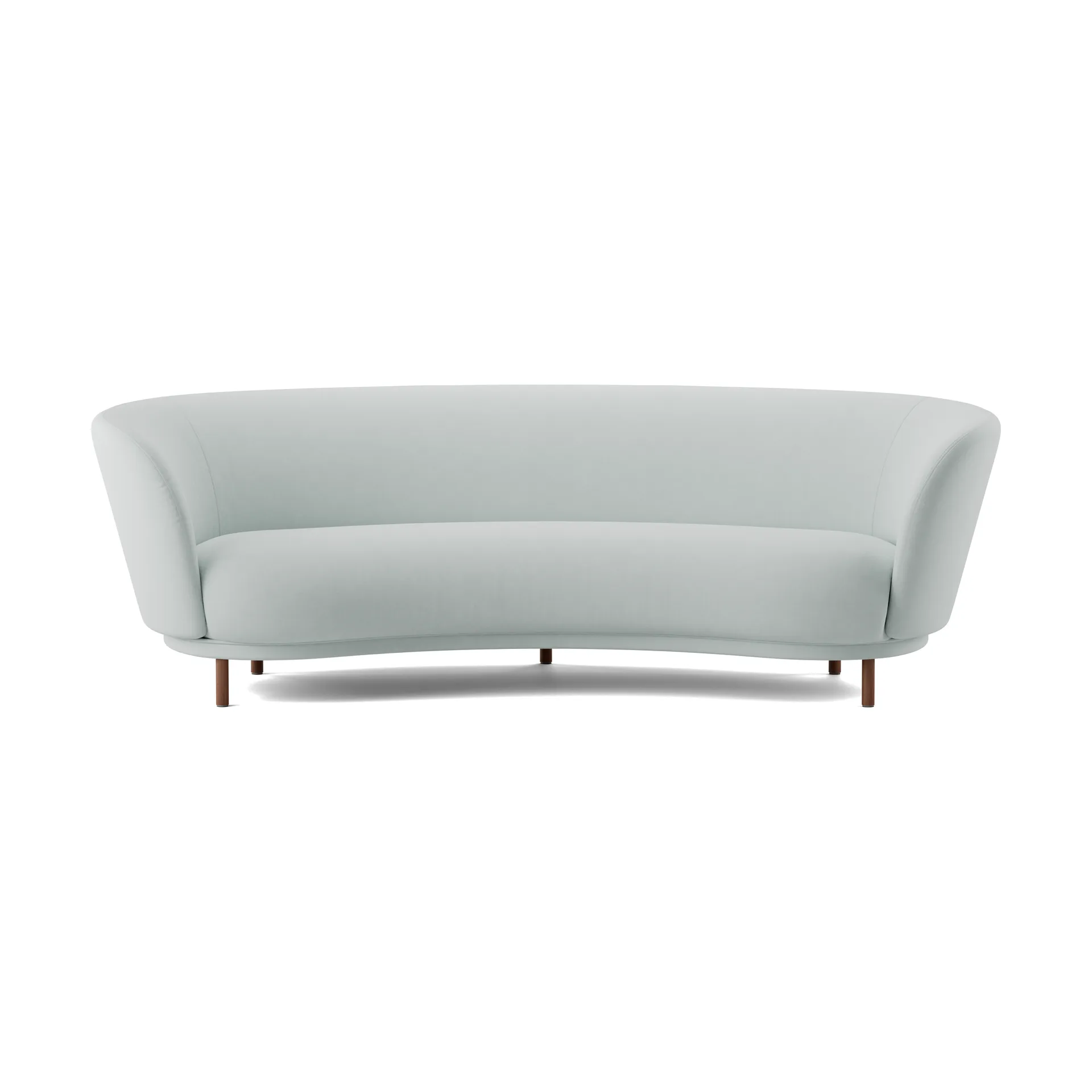 Dandy 3-Sitzer Sofa, Walnut-Linara 253 Swedish Grey Massproductions