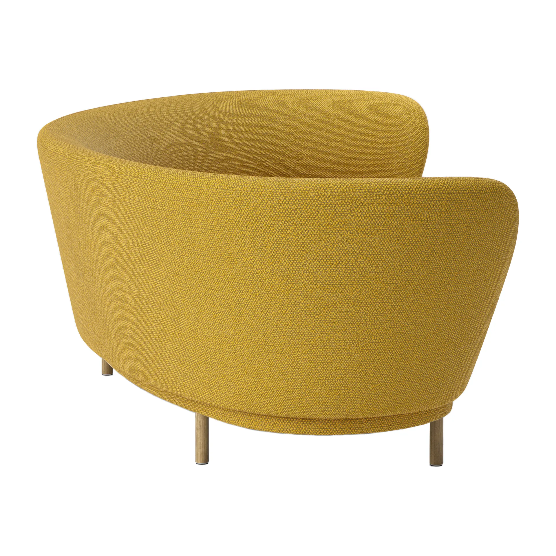 Dandy 4-Sitzer Sofa, Sacho Safire 017-Eichenbeine Massproductions