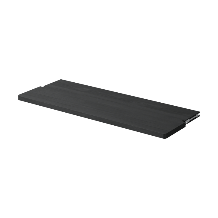 Gridlock Deep Shelf W800 Regalbrett - Black stained Ash - Massproductions