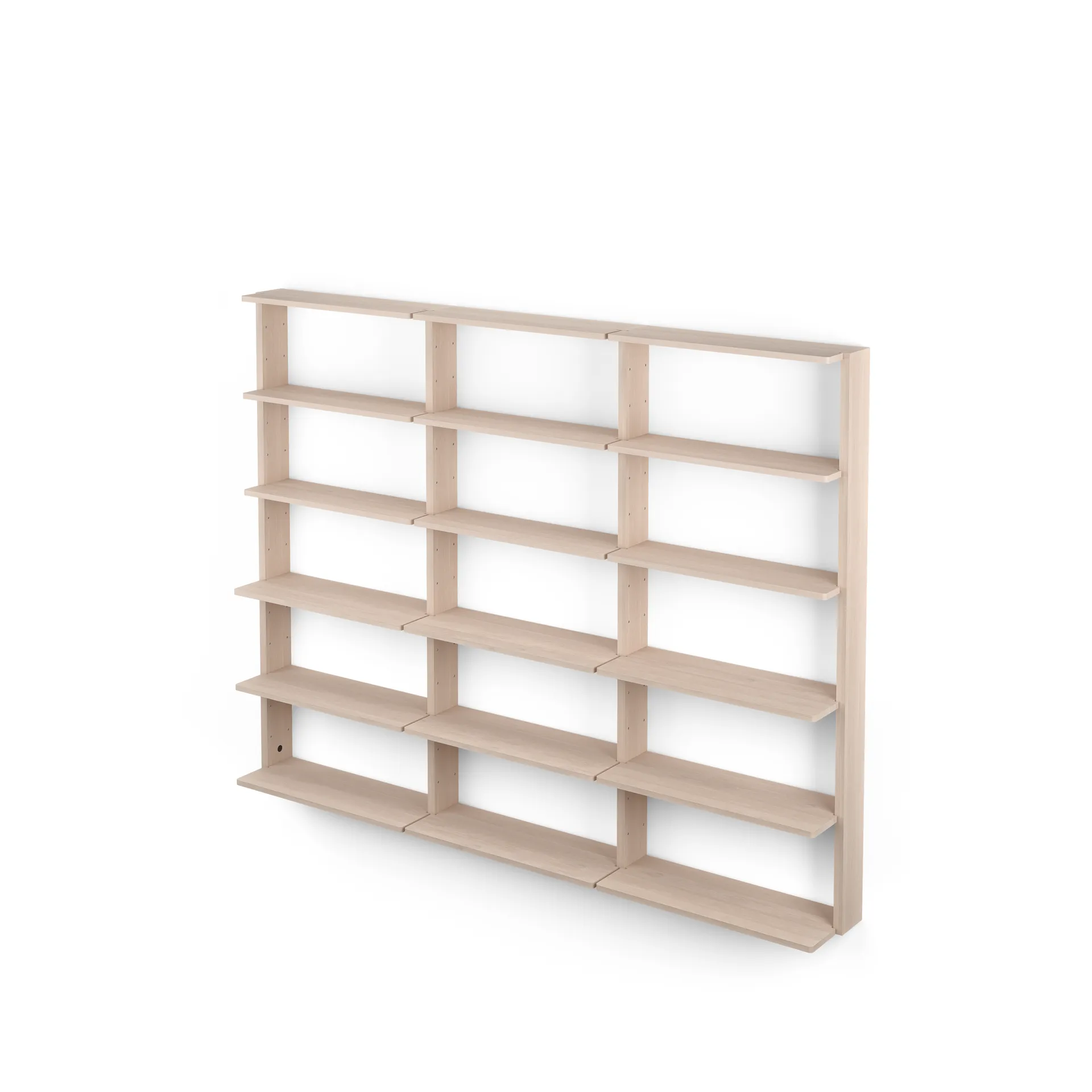 Gridlock - T3-A9-A9 Wandregal, Natural Ash Massproductions