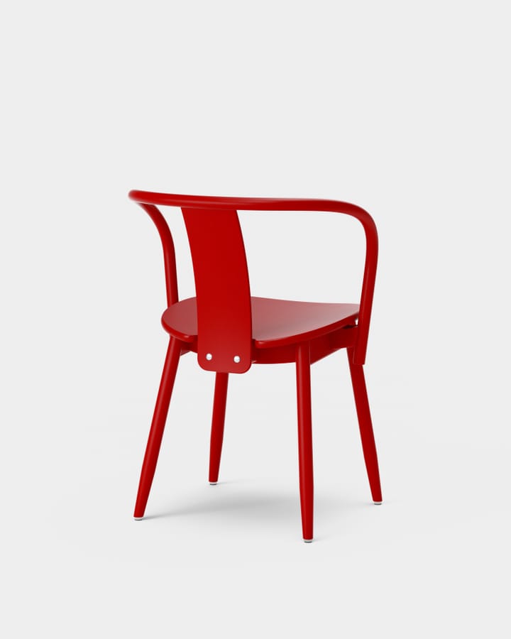 Icha Stuhl - Buche rot lackiert - Massproductions
