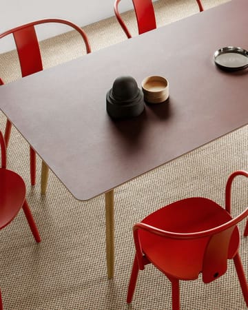 Icha Stuhl - Buche rot lackiert - Massproductions