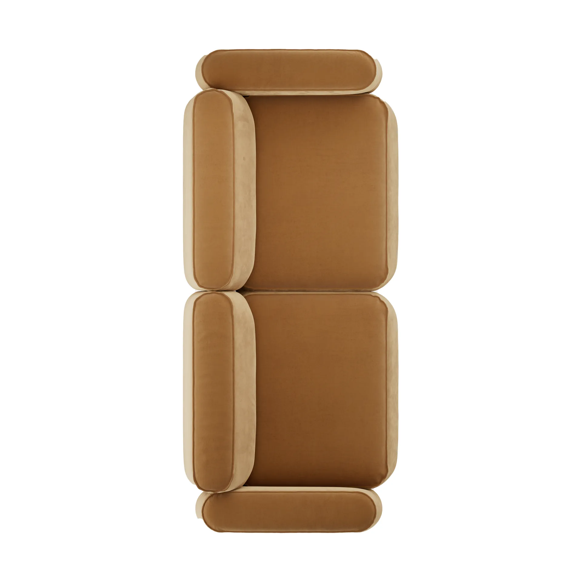 Patch 2,5-Sitzer Sofa, Atlantis 91 Cumin Massproductions