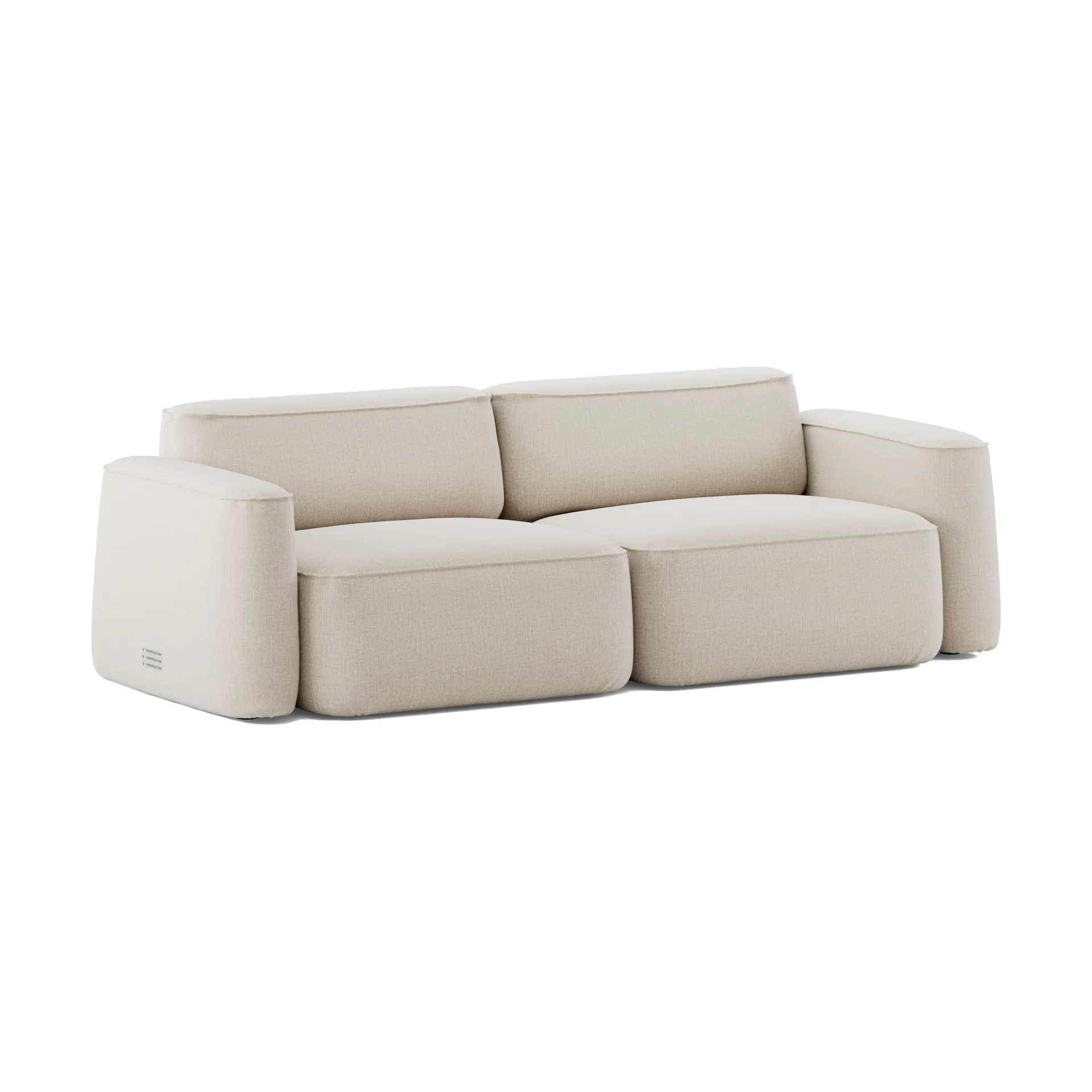 Patch 2,5-Sitzer Sofa, Linara 05 Porridge Massproductions