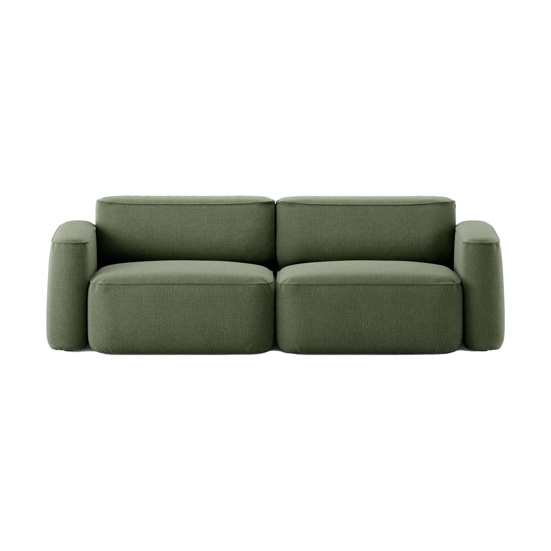 Patch 2,5-Sitzer Sofa, Linara 100 Tarragon Massproductions