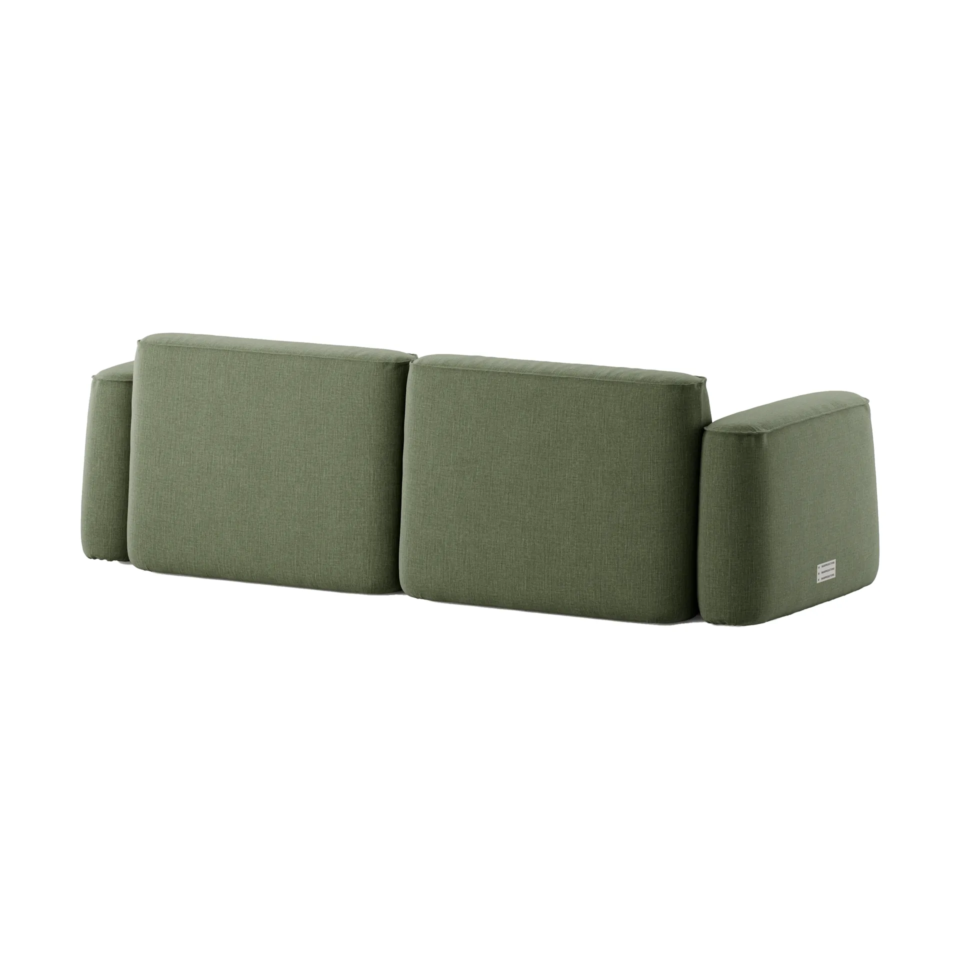 Patch 2,5-Sitzer Sofa, Linara 100 Tarragon Massproductions
