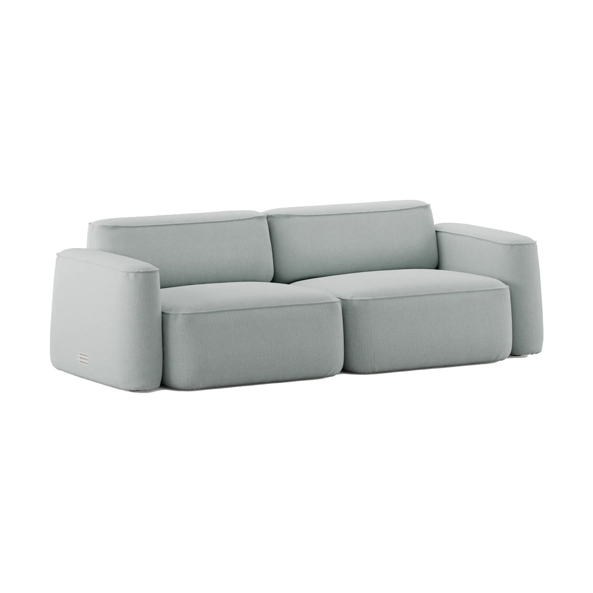 Patch 2,5-Sitzer Sofa, Linara 253 Swedish Grey Massproductions