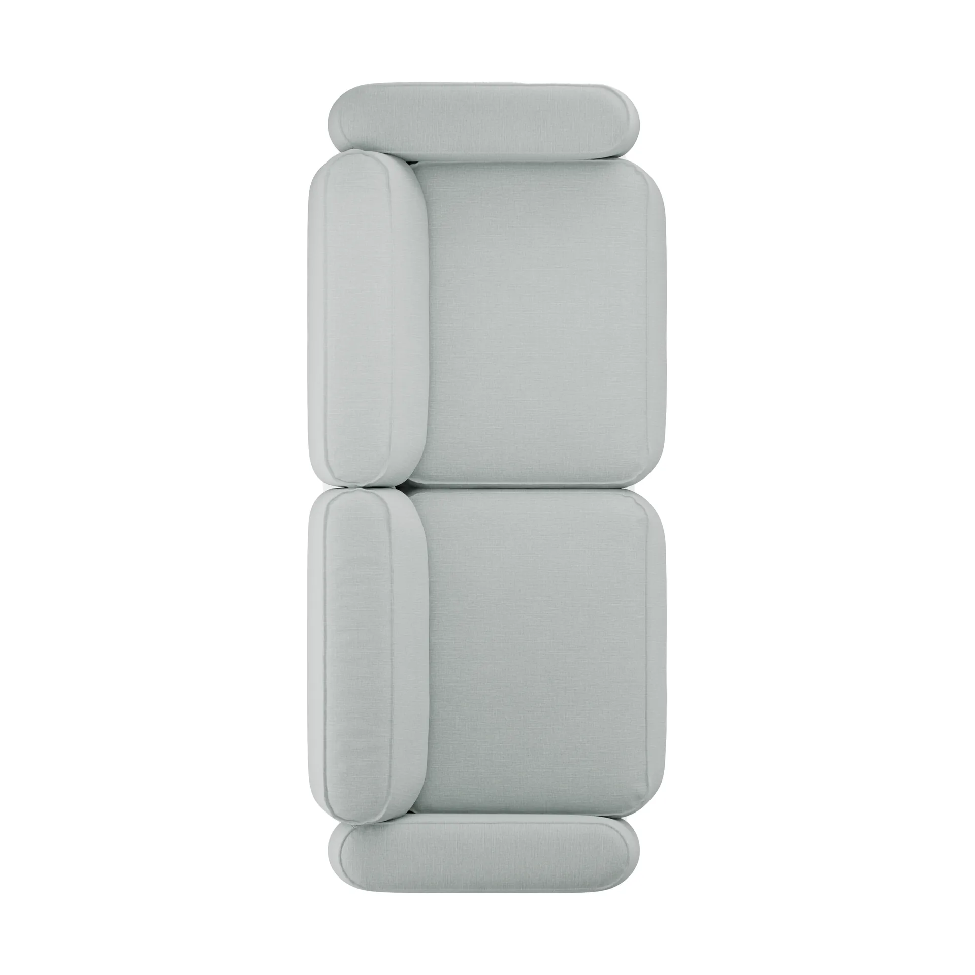 Patch 2,5-Sitzer Sofa, Linara 253 Swedish Grey Massproductions